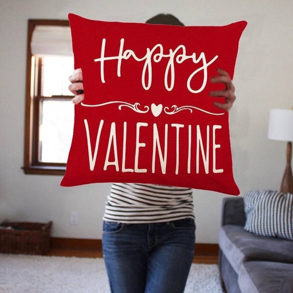 Valentine’s Decorative Throw Pillowcases I Love You More & Happy Valentine 2 Pcs - Picture 14 of 17